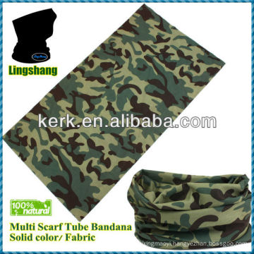 LSB38 Ningbo Lingshang polyester camo design used for sporting hot sale 24*48 cm seamless bandana